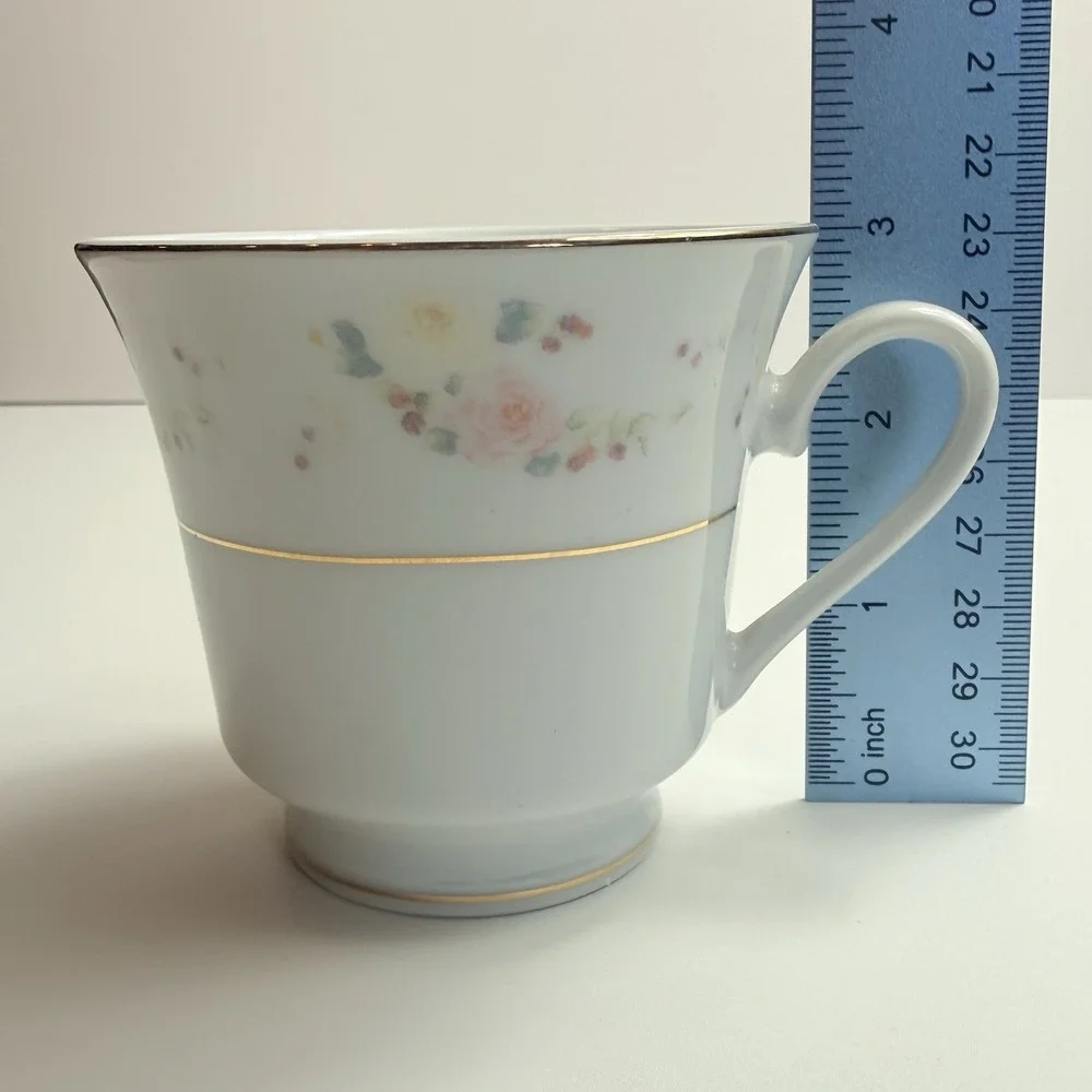 Vintage DaySpring Scripture Teacup Saucer Set Exodus KJV Christian Floral Gold